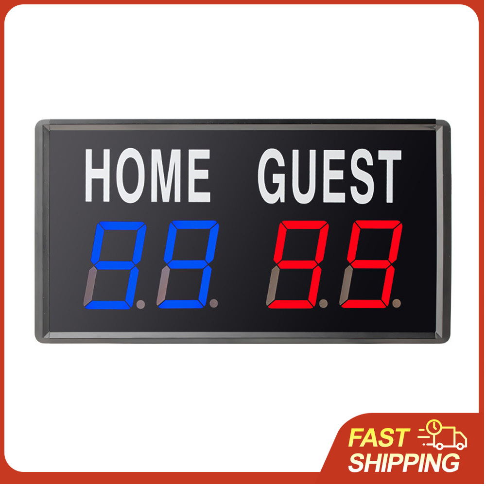 Table Tennis Scoreboard - 4-Digit LED Electronic Score Keeper Scoreboard