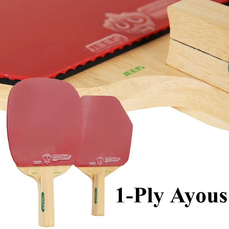 Table Tennis Training - JEELS Japanese 1-Ply Ayous Wood Table