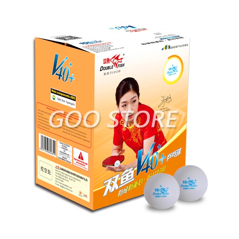 100 balls Double Fish V40+ 1-S - Donic Table Tennis Ball review and price