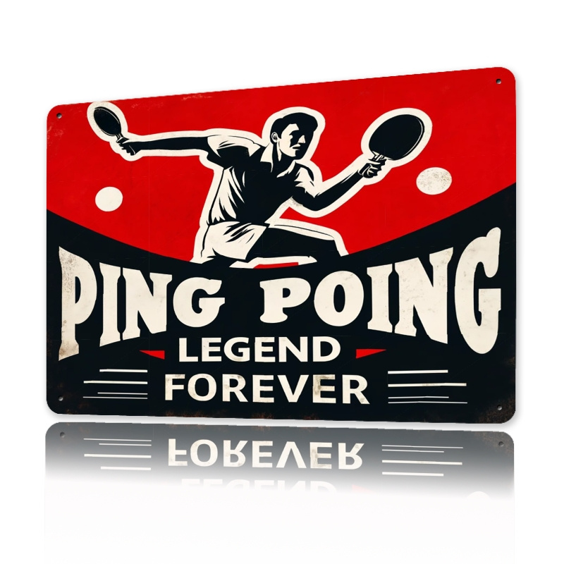 Vintage Pong Legend Metal Tin  - Table Tennis History review and price