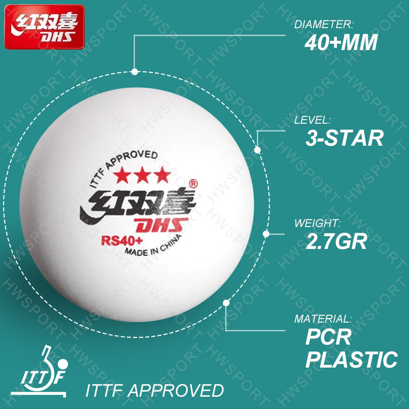 DHS Table Tennis Balls RS40+ B - Table Tennis Ball Brand review and price
