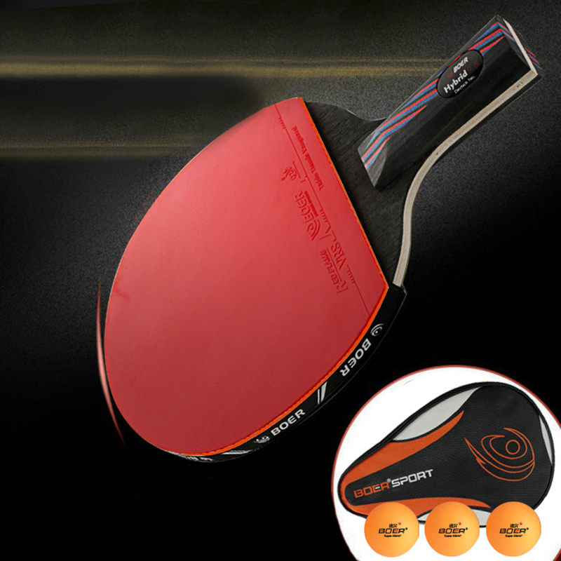 BOER 7 Layers Table Tennis Rac - Forehand Training Ball review and price