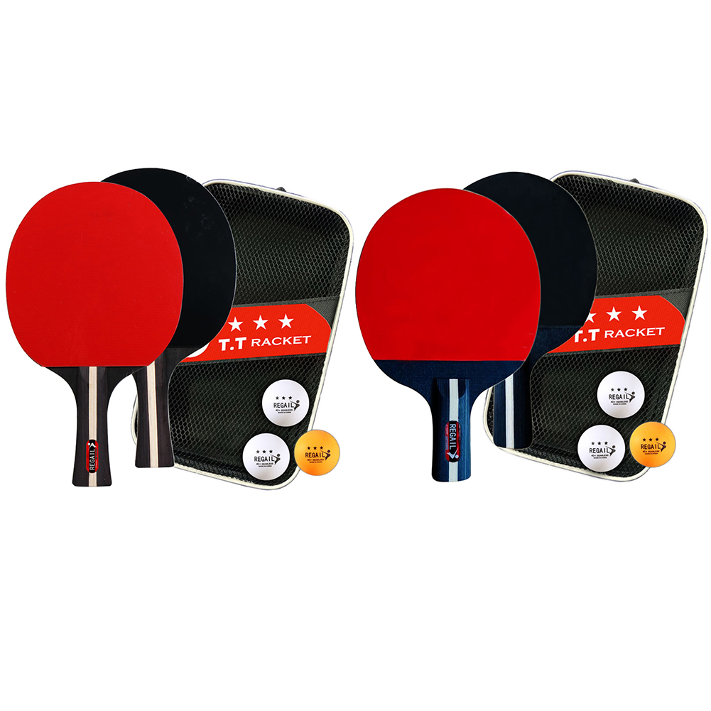 Table Tennis Racket 2 Rackets  - Table Tennis Gun review and price
