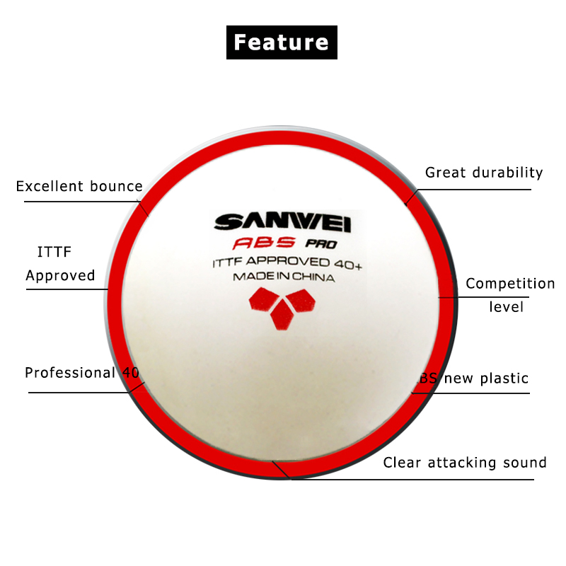 SANWEI ABS PRO 3-Star 40+ Tabl - Donic Table Tennis Ball review and price