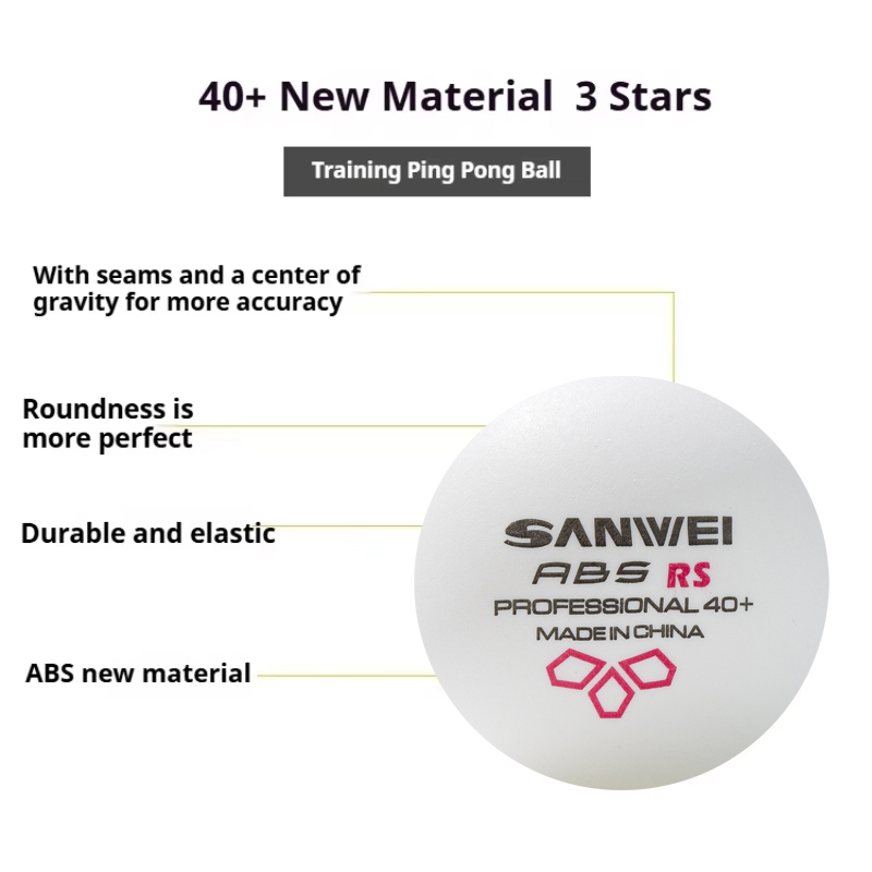 SANWEI RS40+ 3 Star Table Tenn - Table Tennis Spin review and price