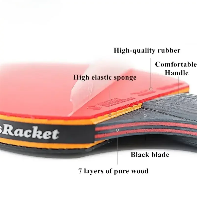 6 Star Table Tennis Racket 2PC - Table Tennis History review and price
