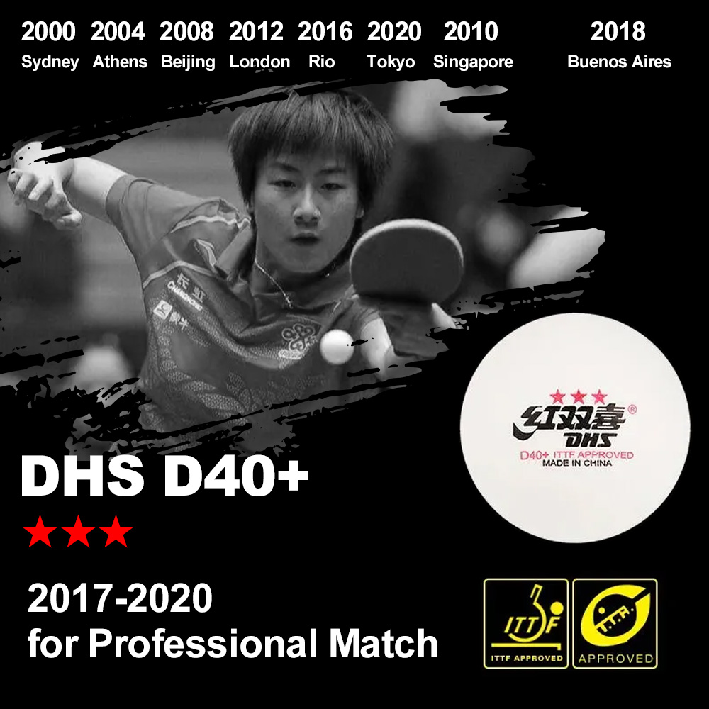 DHS D40+ DJ40+ Ping Pong Balls - Donic Table Tennis Ball review and price
