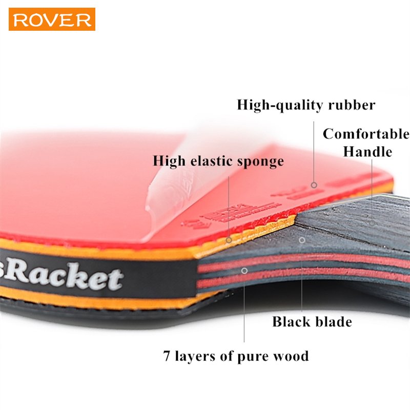 6 Star Table Tennis Racket 2PC - Table Tennis History review and price