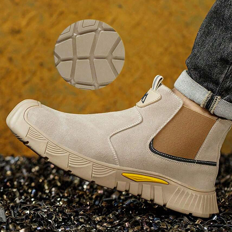 Lightweight Men's Safety Shoes - Anti Loop Rubber review and price